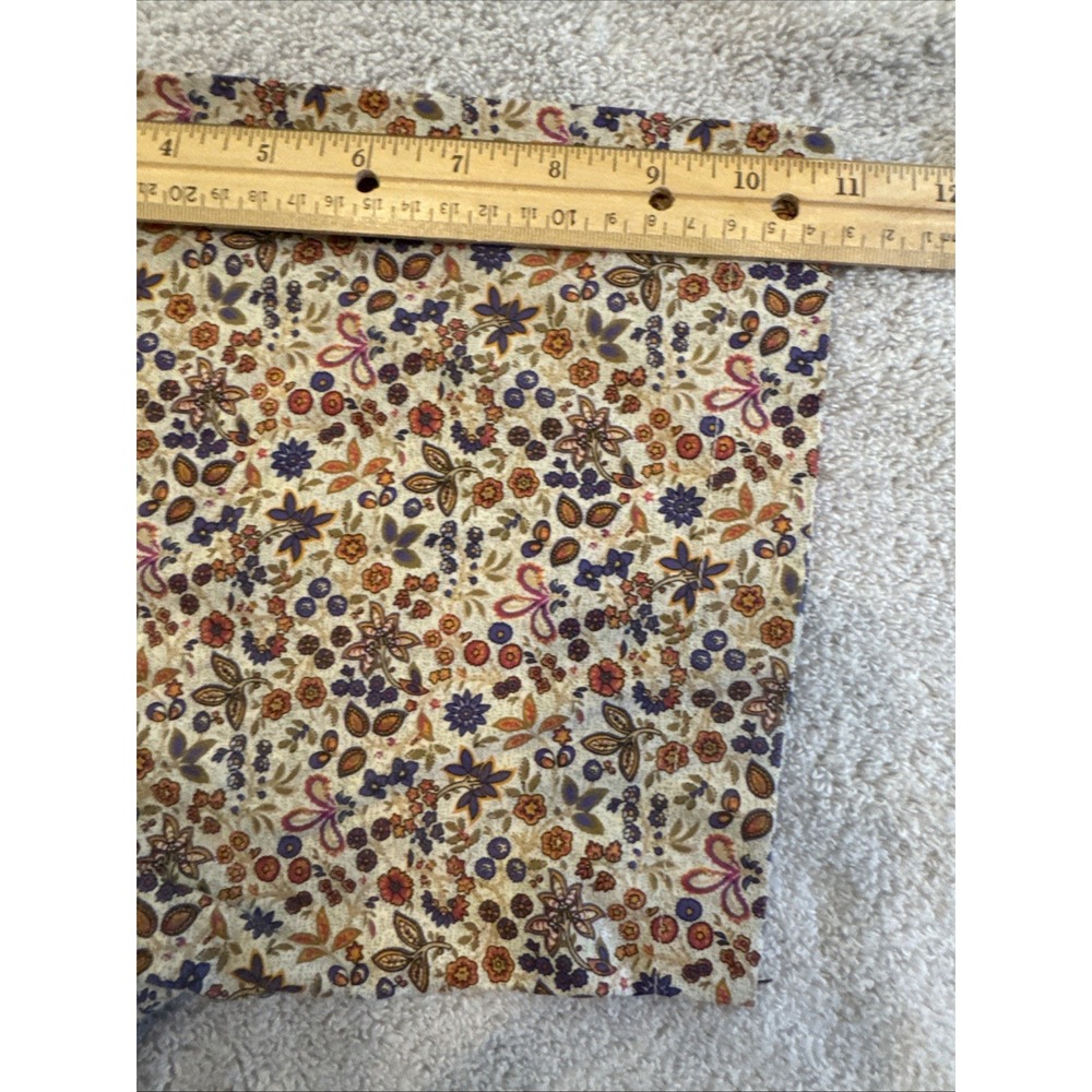 Alan Flusser Button Up Shirt LG Men's Tan Floral Short Sleeve Casual - Picture 15 of 16